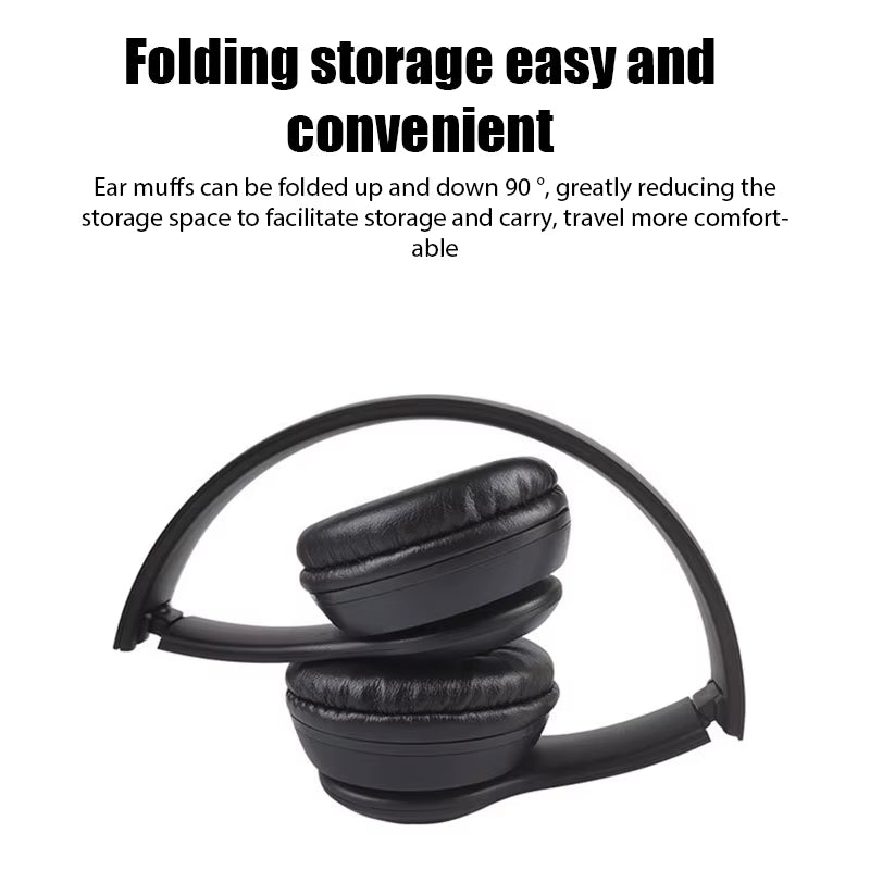 Stereo P47 Headset 5.0 Bluetooth Headset Folding Series Wireless Sports Game Headset for Huawei Xiaomi