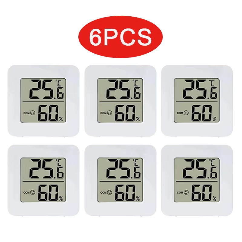 4Pcs Digital Thermometer Hygrometer Indoor Mini Temperature LCD Electronic Monitor Hygrometer Outdoor Room Baby