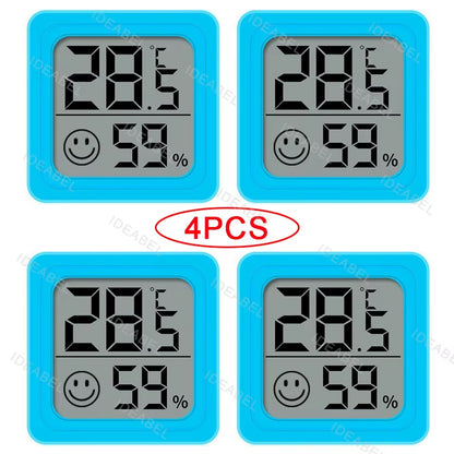 4Pcs Digital Thermometer Hygrometer Indoor Mini Temperature LCD Electronic Monitor Hygrometer Outdoor Room Baby
