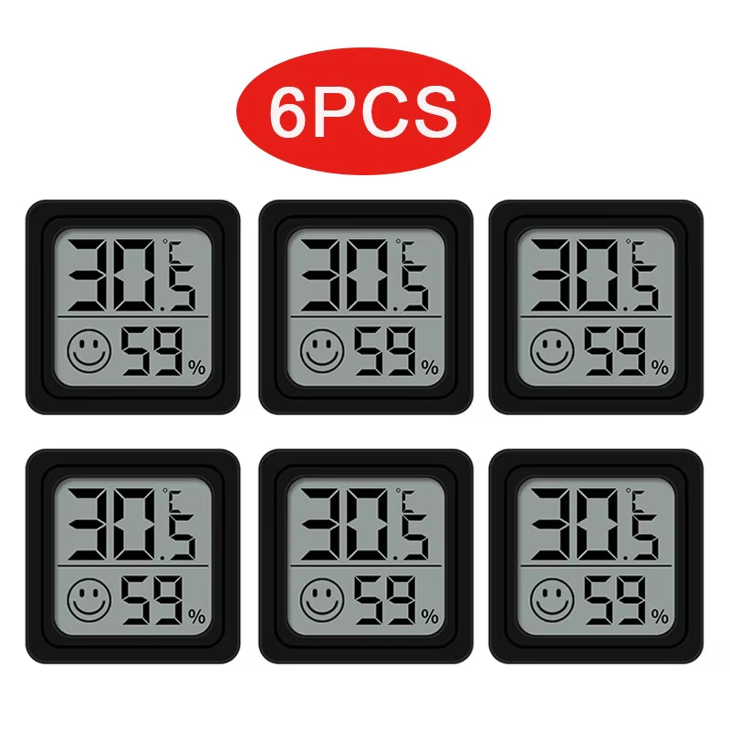 4Pcs Digital Thermometer Hygrometer Indoor Mini Temperature LCD Electronic Monitor Hygrometer Outdoor Room Baby