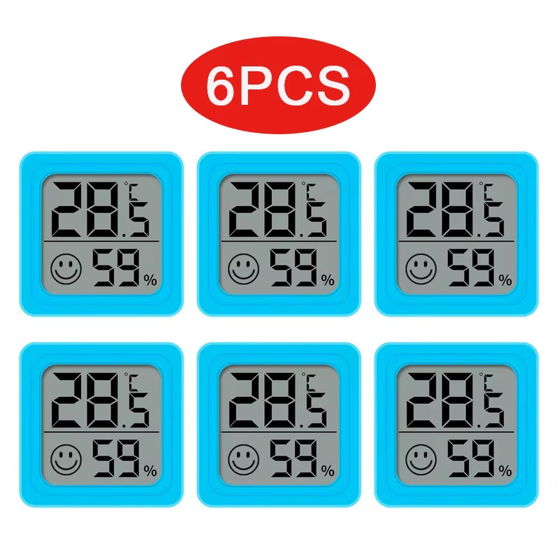 4Pcs Digital Thermometer Hygrometer Indoor Mini Temperature LCD Electronic Monitor Hygrometer Outdoor Room Baby